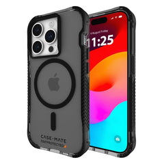 Case-Mate Tough Grip Smoke Black iPhone 15 Pro Case [16ft D3O Drop Protection...