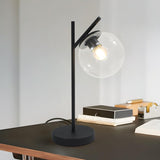 Mid Century Table Lamp Vintage Bedroom Desk Lamp Black Nightstand Table Lamp ...