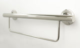 24&#8221; Designer Newport Wall Mount Bathroom Shower Grab Bar with Towel Bar, P