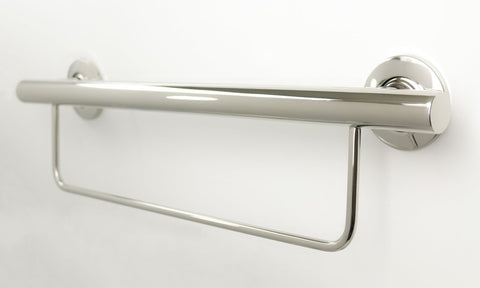 24&#8221; Designer Newport Wall Mount Bathroom Shower Grab Bar with Towel Bar, P