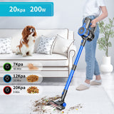 Cordless Stick Vacuum Cleaner, 45 Minutes Run-Time, 4 in 1 Lightweight Stick ...