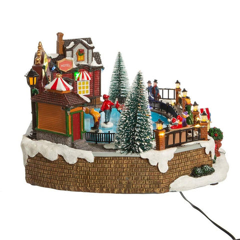 Kurt S. Adler JEL1308 Christmas Village, Multi-Colored