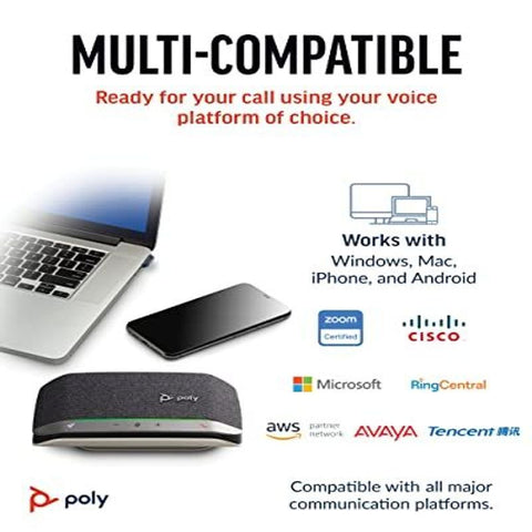 Poly Sync 20+ Personal Bluetooth Speakerphone w/USB-A UC Black