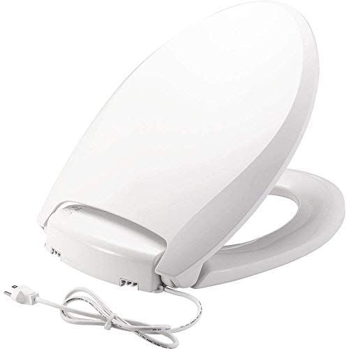 BEMIS Radiance Heated Night Light Toilet Seat Elongated, Elongated - White