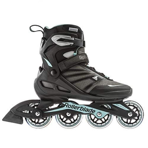 Rollerblade Zetrablade Women's Adult Fitness Inline 23, Black / Light Blue