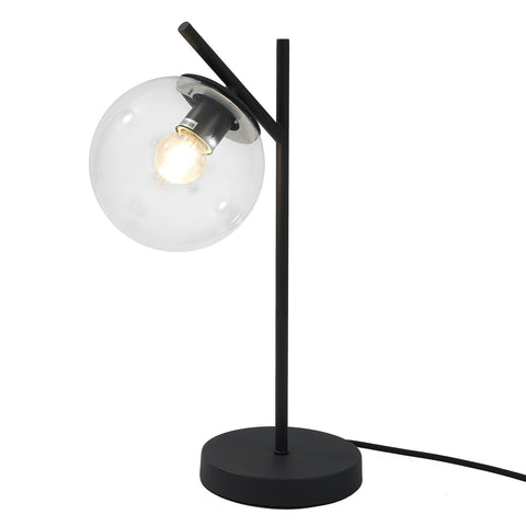 Mid Century Table Lamp Vintage Bedroom Desk Lamp Black Nightstand Table Lamp ...