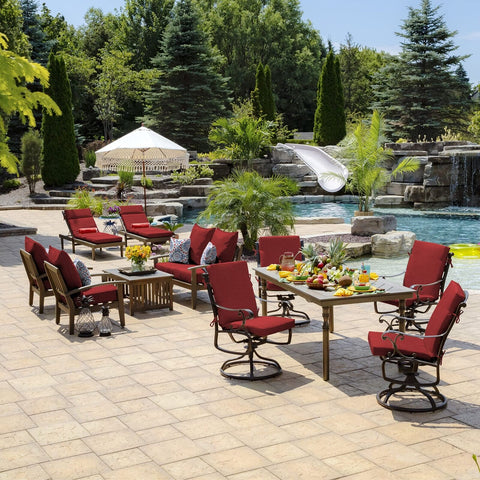 Arden Selections Outdoor Deep Seat Set, 24 x 24, Rain-Proof, Fade Resistant, ...