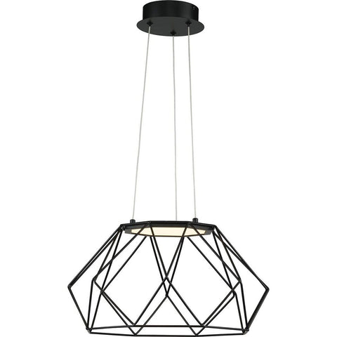 Progress Lighting Geodesic LED Collection Matte Black LED Mid-Century Modern ...