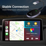 Wireless Carplay Adapter, Upgrade Plug & Play Adapter for Easy Use & Low Late...