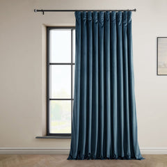 HPD Half Price Drapes Heritage Plush Velvet Curtains 96 Inches Long Room Dark...