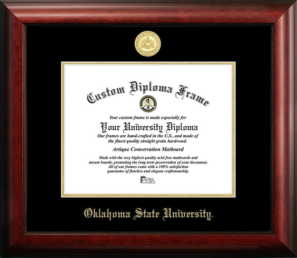 Campus Images OK999GED Oklahoma State University Embossed Diploma Frame, 8.5"...