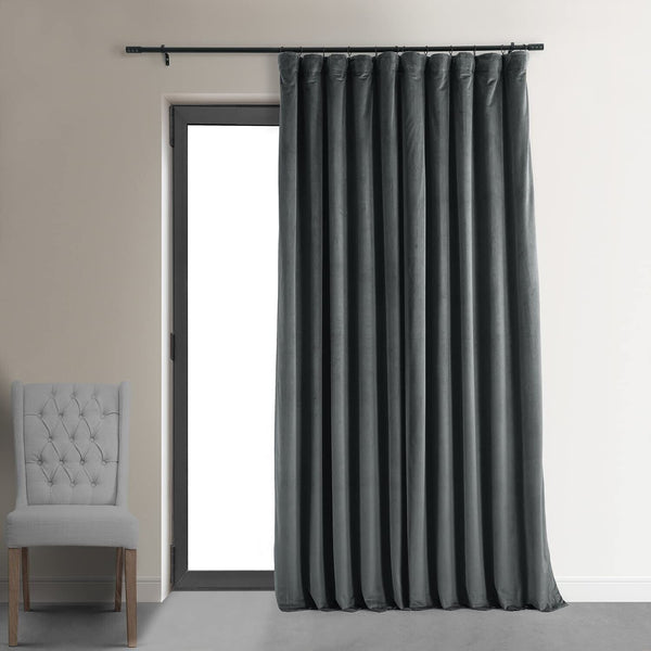 HPD Half Price Drapes Signature Velvet Thermal Blackout Curtains for Living R...