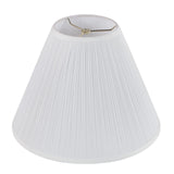 Aspen Creative 33136, Mushroom Pleated Traditional Spider Lamp Shade, White, ...