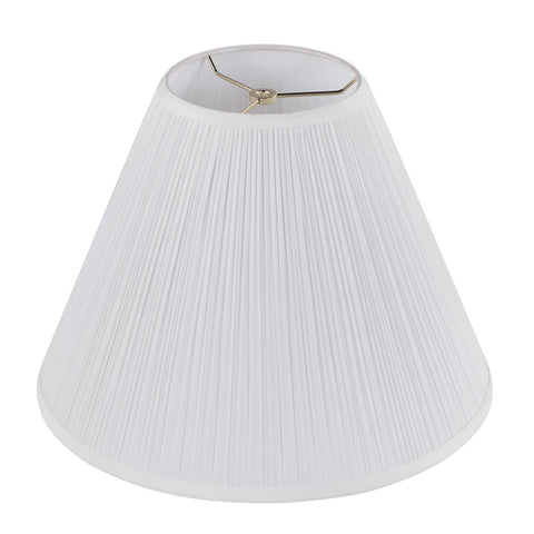 Aspen Creative 33136, Mushroom Pleated Traditional Spider Lamp Shade, White, ...