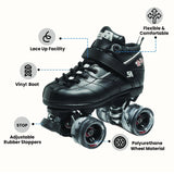 Sure Grip Rock GT50 Black Roller Skates - Unisex Indoor Skates for Men & Wome...