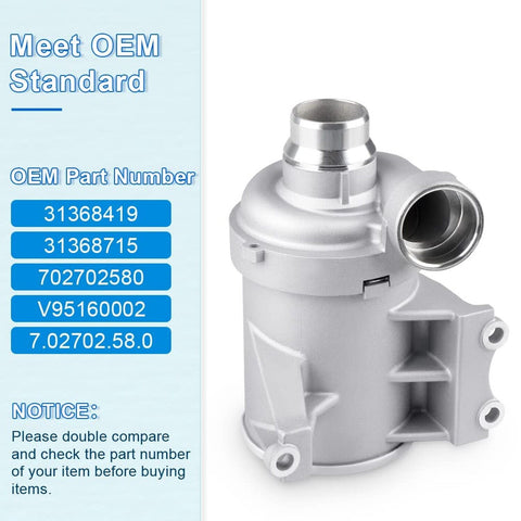 JDMON Electric Engine Water Pump Replacement for Volvo XC40 XC60 XC70 XC90 V6...