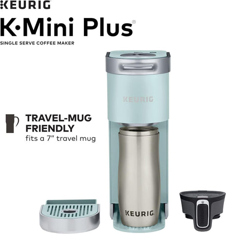 Keurig K-Mini Plus Single Serve K-Cup Pod Coffee Maker, Misty Green