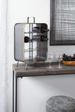 Deco 79 Industrial Metal Rectangle Wine Rack, 14" x 9" x 21", Black