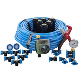 In-Ground Sprinkler System with Hose Watering Timer Green