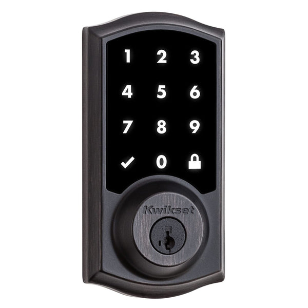 Kwikset SmartCode 916 Z-Wave Smart Lock, Keyless New Version, Venetian Bronze