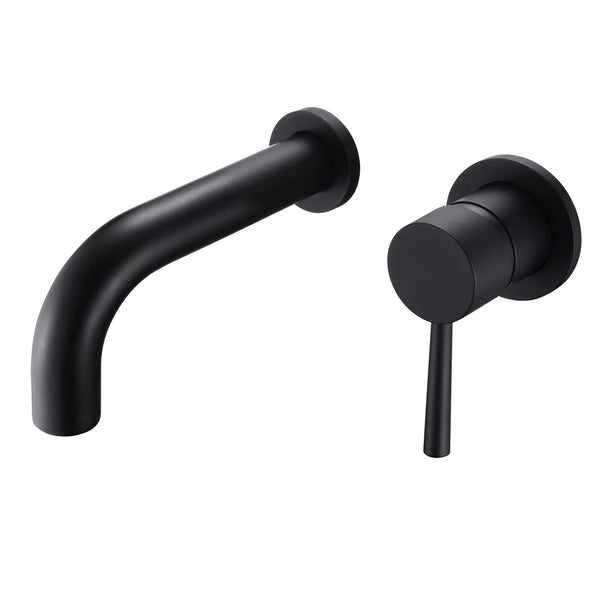 SUMERAIN Matte Black Tub Faucet Set Wall Mount Bathtub Faucet Single Handle, ...