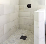 QM Square Shower Drain, Grate made of Stainless Steel Marine 316 and Base mad...