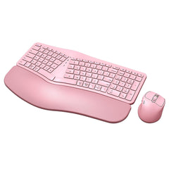 MK960 Ergonomic Wireless Keyboard Mouse Combo, Bluetooth/2.4G Split Design Ke...