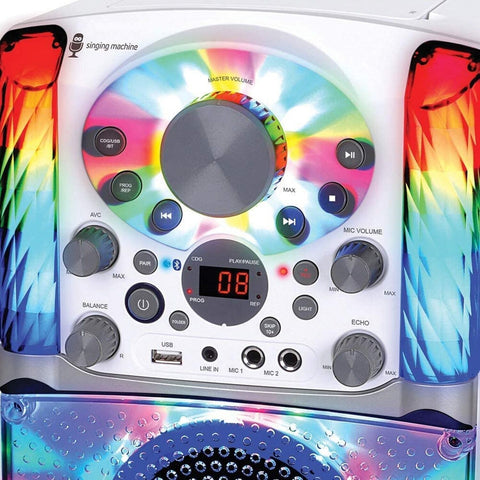 Singing Machine SML625BTWD Karaoke Machine, Portable Bluetooth CD+G Karaoke S...