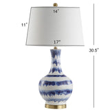 JONATHAN Y JYL3054B Tucker 30.5" Ceramic/Metal LED Table Lamp Contemporary Tr...