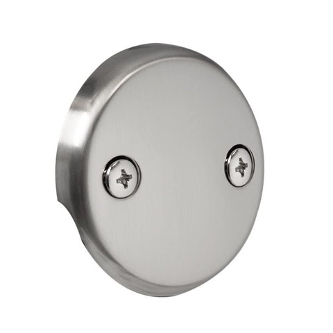 Westbrass 7931817-DC-07 18" Tip-Toe Drain Trim with 2-Hole Overflow Faceplate...