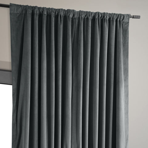 HPD Half Price Drapes Signature Velvet Thermal Blackout Curtains for Living R...