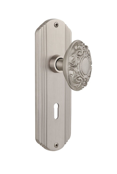 Nostalgic Warehouse Deco Plate with Keyhole Victorian Knob, Privacy - 2.375",...