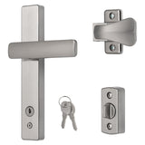 Ideal Security EL Keyed Lever Mount Latch with Deadbolt, Surface Mount Storm ...