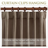 StangH 120 inches Curtains Velvet - Taupe Room Darkening Bedroom Curtains Ext...