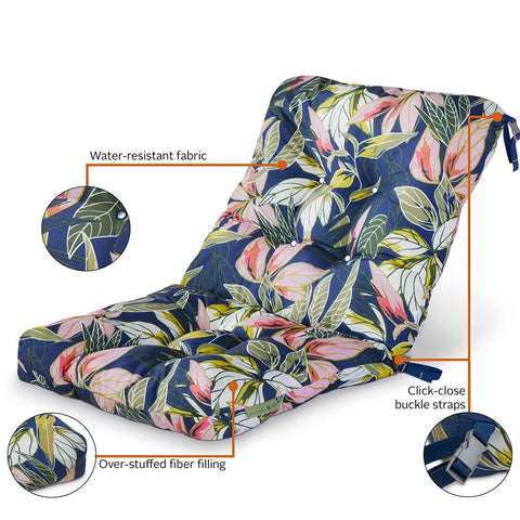 Vera Bradley by Classic Accessories Water-Resistant Patio Chair Cushion, 21 x...