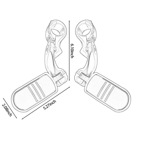 Highway Pegs Foot Rest Fit for Harley Sportster Dyna Touring Street Glide Roa...