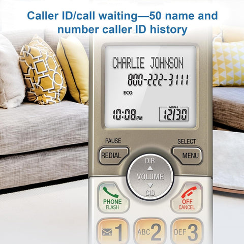 AT&T EL52313 3-Handset Cordless Phone with Answering System & Extra-large Bac...