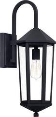 Capital Lighting 926911BK Ellsworth Clear Glass Outdoor Wall Sconce, 1-Light ...