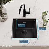 Elkay Quartz Classic ELG1616BK0 Black Single Bowl Dual Mount Sink Only,