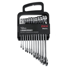 ZKH 12-Piece Ratcheting Wrench Set &#8211; Premium Alloy Steel, Quick Access Org