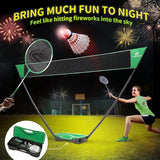 Badminton Net Outdoor Game Set, Rackets Shuttlecocks Combo for Kids & Family ...
