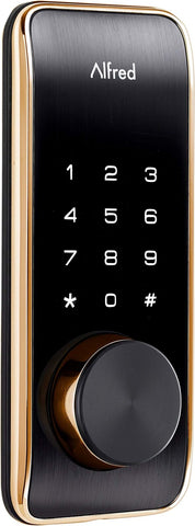 Alfred DB2-B Smart Door Lock Deadbolt Touchscreen Keypad, Pin Code + Key Entr...
