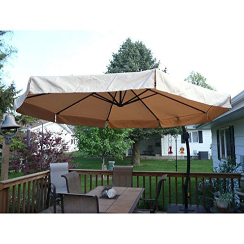 Garden Winds 2010 Offset Umbrella Replacement Canopy Top Cover