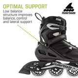 Rollerblade Zetrablade Men's Adult Fitness Inline Skate, 6, BLACK/SILVER