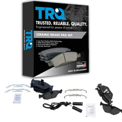 TRQ Front & Rear Brake Pads Ceramic Compatible with 1995-1999 BMW 318ti 2000 ...