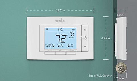 Emerson Sensi Wi-Fi Smart Thermostat for Home, Pro Version, Works with...