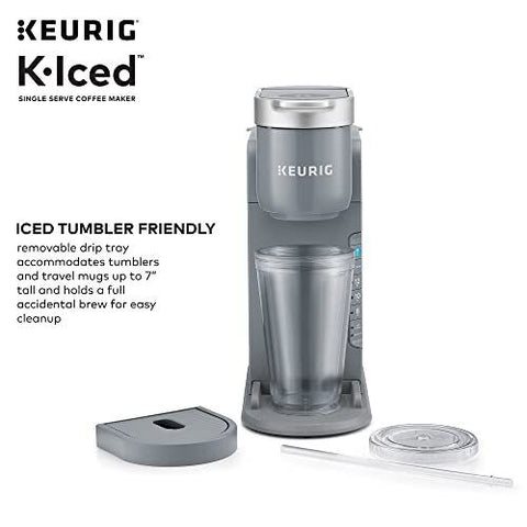 Keurig K-Iced Single Serve Coffee Maker - Brews Hot and Cold - Regular, Gray