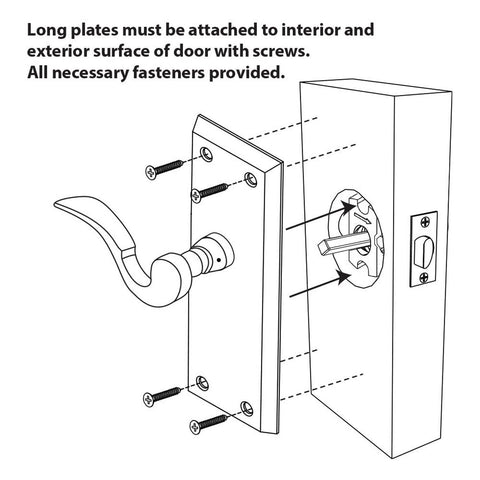 Nostalgic Warehouse 719407 Egg and Dart S Grip Entry Set & Knob, Backset - 2....