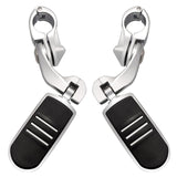 Short Angled Adjustable Highway Footpegs,1.25inch Highway Engine Guard Foot P...