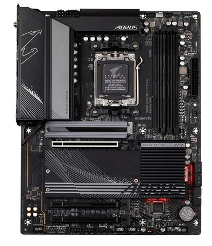 GIGABYTE B650 AORUS Elite AX AMD B650 ATX Motherboard with DDR5, PCIe 5.0, Wi...